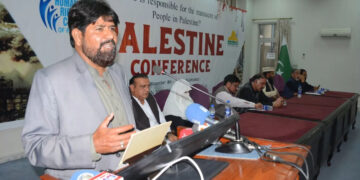 امریکہ غزہ پر جارحیت بند کرے، جمشید حسن چیئرمین ہیومن رائٹس کونسل پاکستان