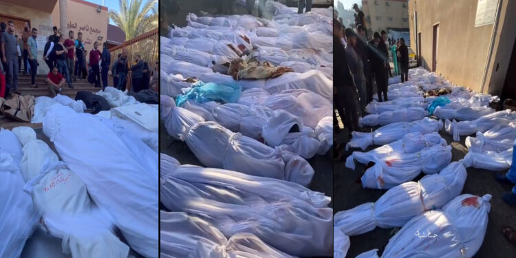 غزہ: صیہونی فوج کی پناہ گاہ پر بمباری، خواتین و بچوں سمیت 26 فلسطینی شہید