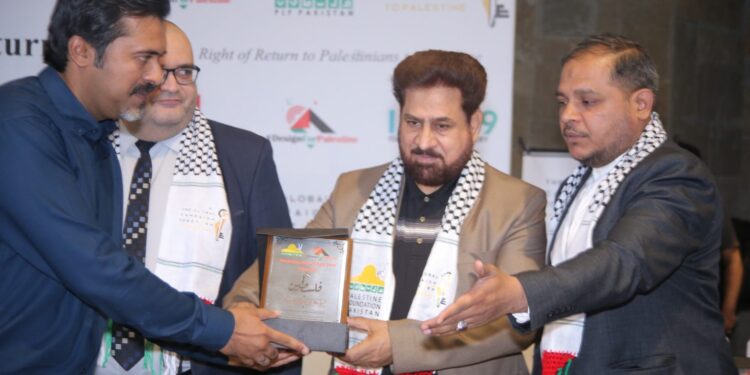 فلسطینی عوام سے یکجہتی کے لئے تصویری نمائش کا افتتاح اسلام آباد آرٹس گیلری میں کر دیا گیا