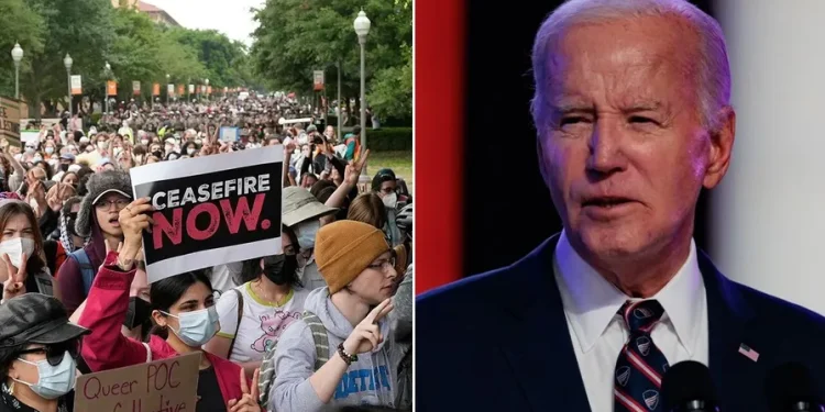 امریکی یونیورسٹیوں میں اسرائیل مخالف مظاہرے: جوبائیڈن پریشان