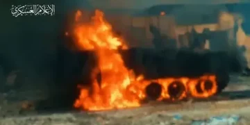 غزہ: القسام کا بکتر بند گاڑی پر حملہ 8 صیہونی جہنم واصل متعدد زخمی