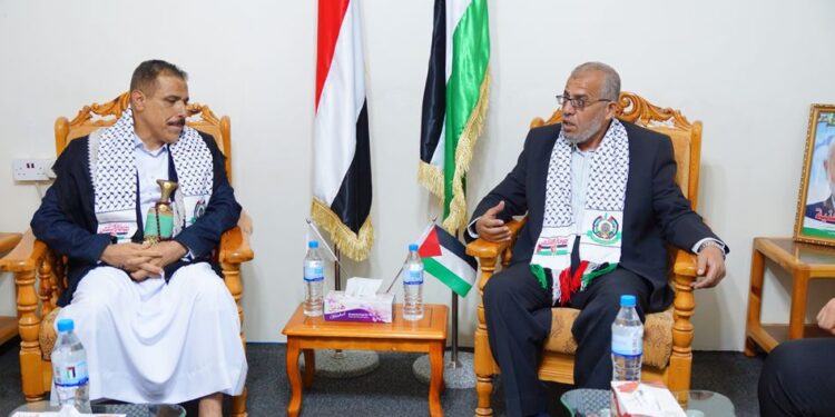 صنعا : یمنی وزیر خارجہ کا حماس کے دفتر کا دورہ ، مقامی قیادت سے ملاقات