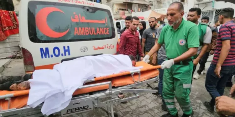 غزہ: المواصی میں پناہ گاہ پر صیہونی بمباری، خواتین بچوں سمیت 40 فلسطینی شہید