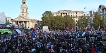 دنیا بھر میں ہزاروں افراد کا صیہونی ریاست کے خلاف احتجاج، غزہ اور لبنان میں جنگ بندی کا مطالبہ