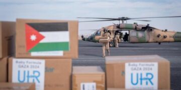 اردن کی غزہ کیلیے تیار مکانات کی فراہمی شروع