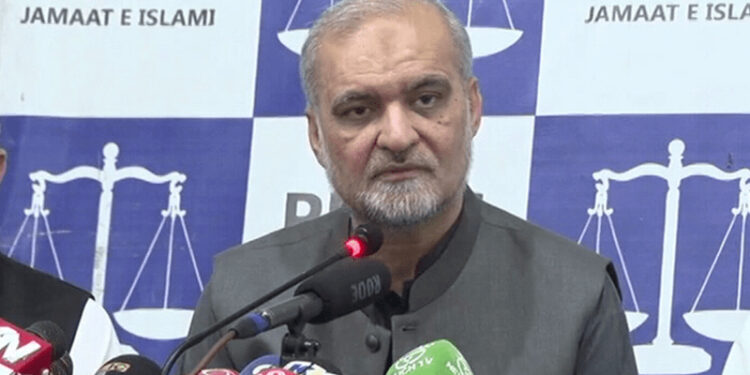 جماعت اسلامی کا غزہ صورتحال پر 9 نکاتی مطالبات کا خط وزیراعظم پاکستان کو ارسال