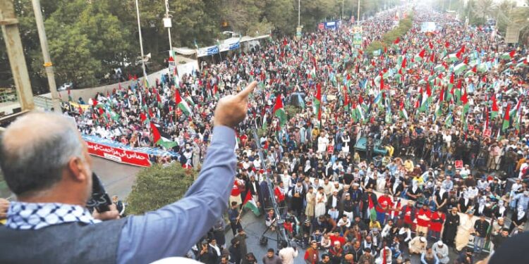 لاہور: جماعت اسلامی کا صیہونی ریاست کے خلاف احتجاج: حکومت سے اسرائیل کو فیصلہ کن جواب دینے کا مطالبہ