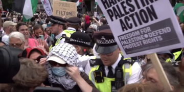 لندن: فلسطین نواز مظاہرے پر پابندی، آواز دبانے کی سازش