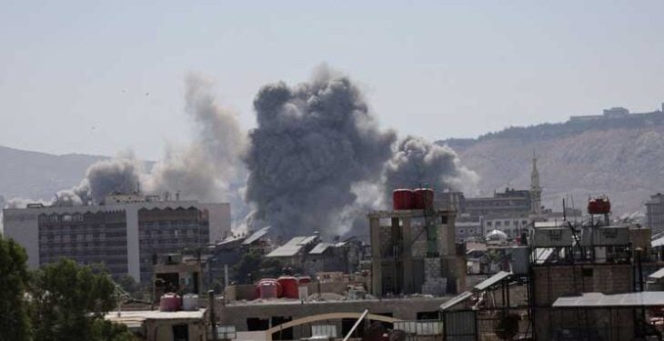 دمشق پر صہیونی بمباری، حماس کی مذمت, عرب دنیا سے فوری اقدام کا مطالبہ