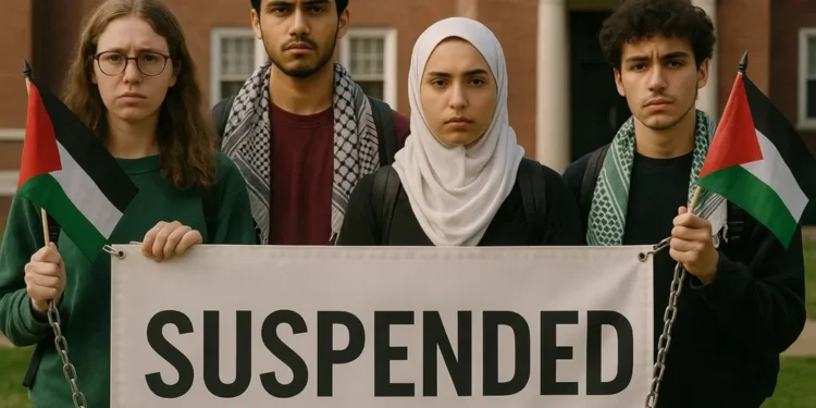 کولمبیا یونیورسٹی: فلسطین کی حمایت پر 80 طلبہ معطل