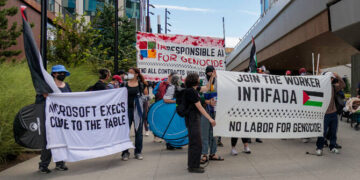 قابض اسرائیل سے کاروبار کے خلاف احتجاج پر سفاکی، مائیکروسافٹ ملازمین گرفتار