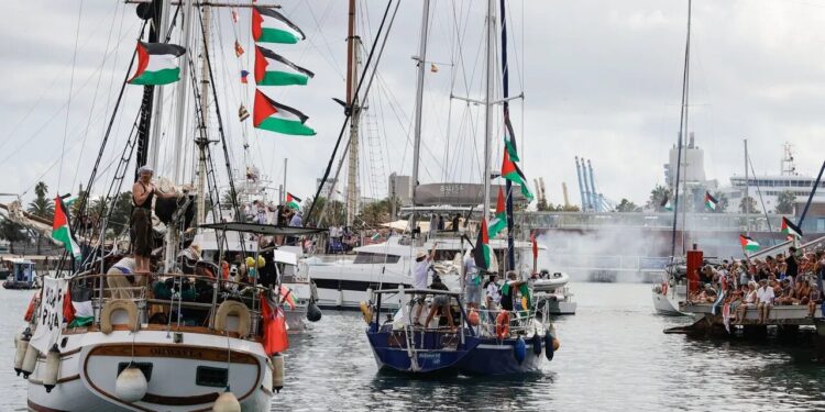 صہیونی ڈرون کی پروازوں پر کاروان ِصمود کو تشویش