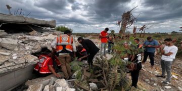 جنگ بندی کے بعد ملبے سے چوالیس فلسطینیوں کے جسدِخاکی برآمد