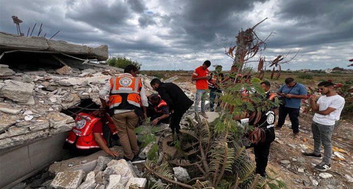 جنگ بندی کے بعد ملبے سے چوالیس فلسطینیوں کے جسدِخاکی برآمد