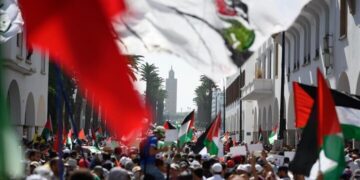 مراکش کے اٹھاون شہروں میں غزہ کی فتح پر جشن اور ایک سودس ریلیاں