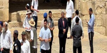 صہیونی انتہا پسند وزیر داخلہ کا مسجد اقصیٰ کا دورہ، یہودی رسومات ادا کیں