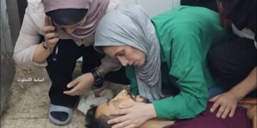 غزہ کے وسطی علاقے پر ظالمانہ بمباری، صحافی سمیت چھ فلسطینی شہید