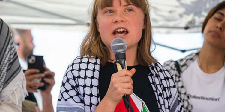 صہیونی فوج کا فلوٹیلا شرکا پر تشدد، گریٹا تھنبرگ کے ساتھ توہین آمیز رویہ