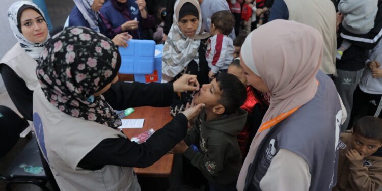 غزہ میں اگلے ہفتے 44 ہزار بچوں کی ویکسینیشن مہم کا آغاز
