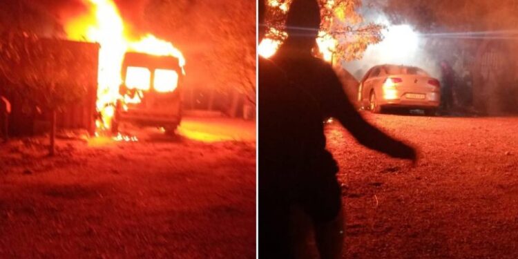 یہودی آبادکاروں کا الجبعہ پر حملہ، گھروں اور گاڑیوں کو آگ لگا دی گئی