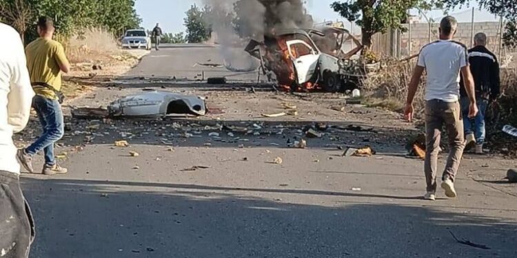 لبنان کے جنوبی شہر پر اسرائیلی حملہ، دو شہری شہید