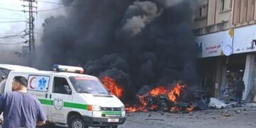 لبنان پر اسرائیلی جارحیت جاری، بنت جبیل میں بمباری