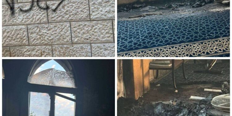 سلفیت میں صہیونی شرپسند آبادکاروں نے مسجد نذرآتش کر دی