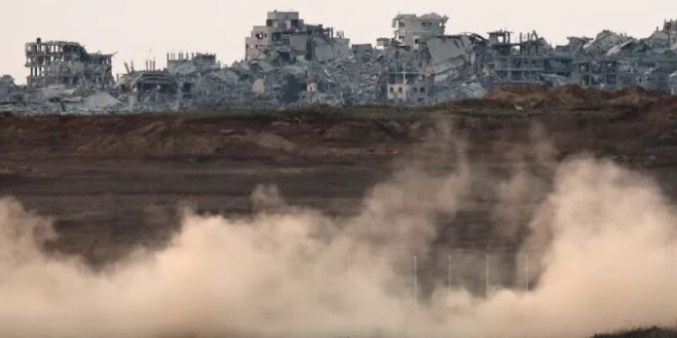 جنگ بندی کی خلاف ورزی، مشرقی غزہ میں اسرائیلی بمباری اور تباہی