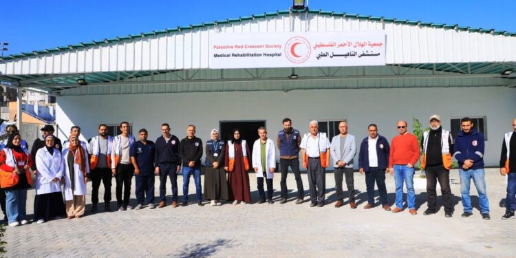 فلسطینی ریڈ کراس نے خان یونس میں ہسپتال برائے بحالی کا افتتاح کردیا