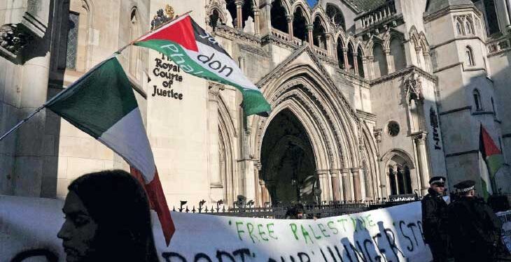 لندن میں فلسطین نواز کارکنوں کی تاریخی بھوک ہڑتال جاری