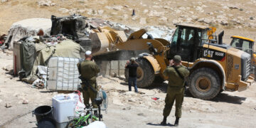 فلسطینی آبادی کو طوباس میں بے دخل کرنے کی کوشش