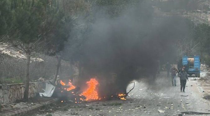 قابض اسرائیل کی فضائی جارحیت، لبنان میں شہری شہید