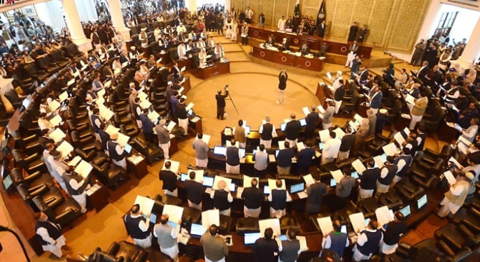 پاکستان کی پیس بورڈ میں شامل ہونے کے خلاف خیبرپختونخوا اسمبلی کی قرارداد منظور