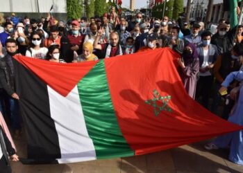 غزہ کے لیے مراکش میں لاکھوں افراد کی احتجاجی ریلی