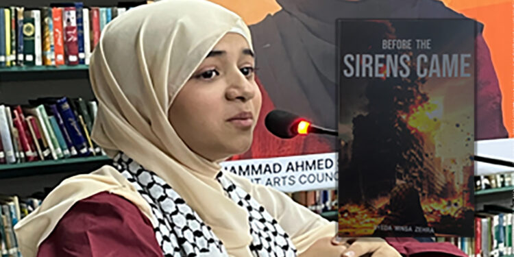 13 سالہ پاکستانی طالبہ کا غزہ کی مظلومیت پر مبنی نایاب ناول