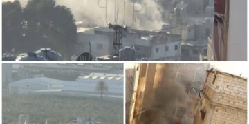 لبنان کے عین الحلوہ کیمپ پر اسرائیلی بمباری، تین فلسطینی شہید