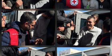 غزہ کے نو فلسطینی اسیر قابض اسرائیلی قید سے آزاد