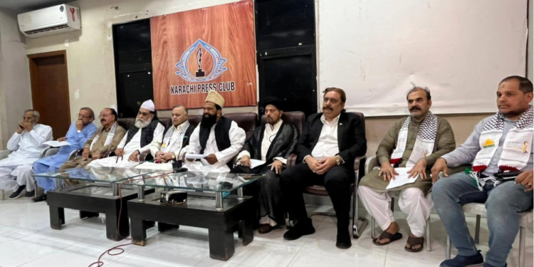 فلسطین فائونڈیشن پاکستان کی یوم القدس کے حوالے سے کراچی پریس کلب میں پریس کانفرنس