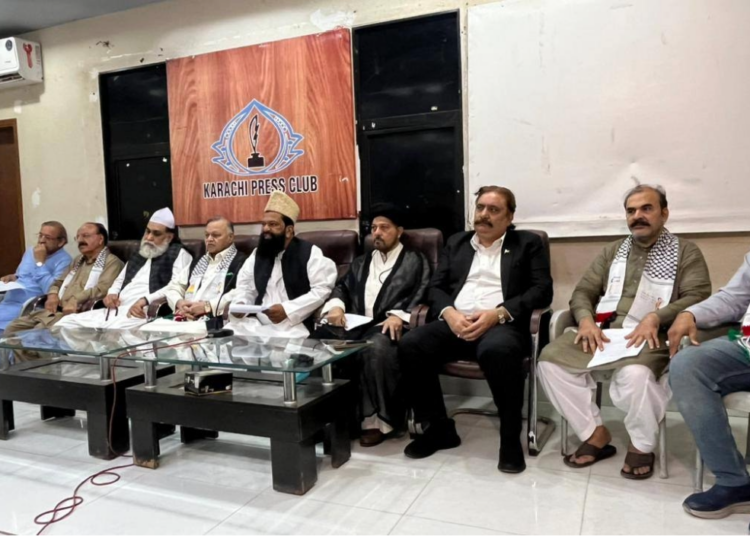 فلسطین فائونڈیشن پاکستان کی یوم القدس کے حوالے سے کراچی پریس کلب میں پریس کانفرنس