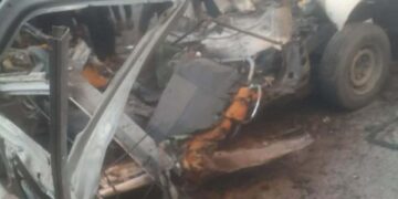 نصیرات میں پولیس گاڑی پر اسرائیلی بمباری، تین فلسطینی شہید