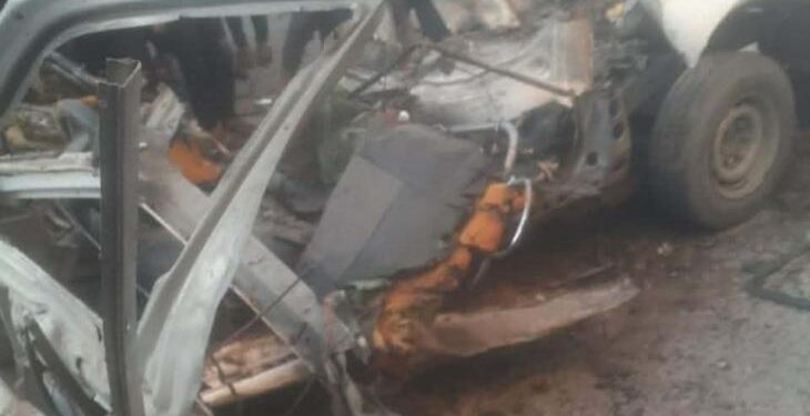 نصیرات میں پولیس گاڑی پر اسرائیلی بمباری، تین فلسطینی شہید