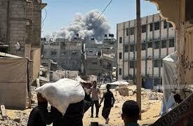 خان یونس میں اسرائیلی حملہ، ایک شہری شہید اور متعدد زخمی