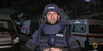 غزہ میں اسرائیلی بمباری، الجزیرہ کے نامہ نگار محمد وشاح شہید