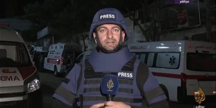غزہ میں اسرائیلی بمباری، الجزیرہ کے نامہ نگار محمد وشاح شہید