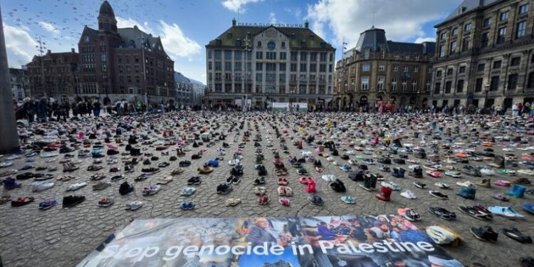 ایمسٹرڈیم میں غزہ کے شہید بچوں اور صحافیوں کی یاد میں تقریب