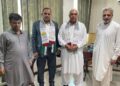 فلسطین فاؤنڈیشن کے وفد کی پیپلز پارٹی رہنما سید ظہیر شاہ سے پشاور میں ملاقات