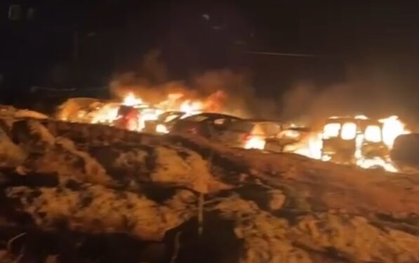 یہودی آباد کاروں کے حملے، رام اللہ میں گاڑیاں نذرِ آتش