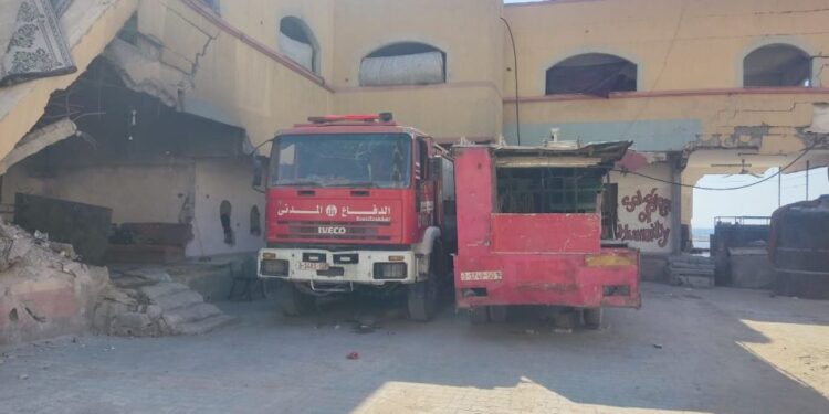 غزہ: سول ڈیفنس کی اپیل، خراب امدادی گاڑیوں کی مرمت کے لیے عالمی مداخلت کا مطالبہ