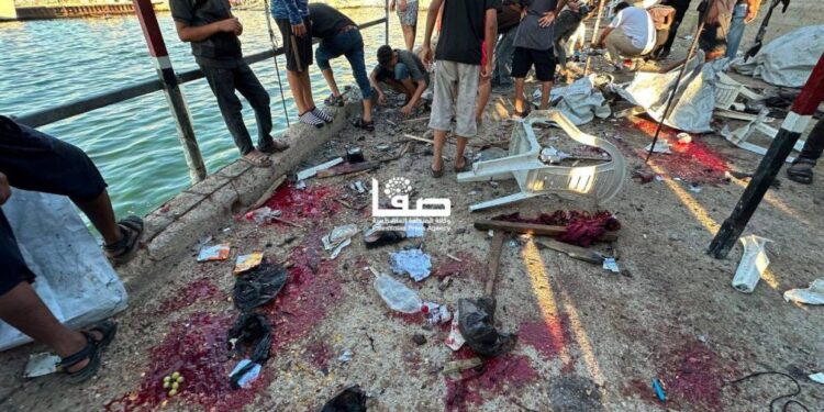 غزہ بندرگاہ کے کیفے پر اسرائیلی ڈرون حملہ، 6 فلسطینی شہید، متعدد زخمی