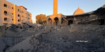 غزہ کی مساجد بھی اسرائیلی جارحیت سے محفوظ نہ رہیں، ابوسلیم مسجد ملبے کا ڈھیر بن گئی